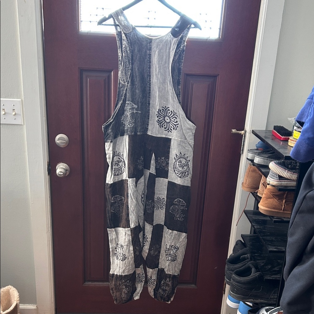 Artistic Patchwork Overalls NWT - image 3